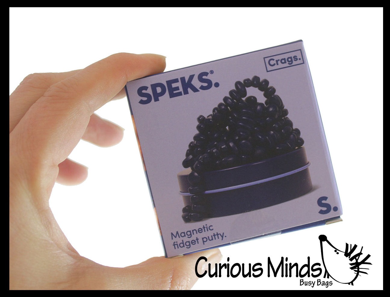 Speks SMALL MATTE TIN Crags Magnetic Putty Fidget - Mini Magnet Rocks - COLORED Ferrite