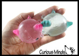 NEW - Axolotl Splat Ball -  Water Filled Splat Stress Ball - Throw to Make it Splat and Watch it Come Back