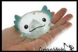 NEW - Axolotl Splat Ball -  Water Filled Splat Stress Ball - Throw to Make it Splat and Watch it Come Back