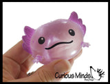 NEW - Axolotl Splat Ball -  Water Filled Splat Stress Ball - Throw to Make it Splat and Watch it Come Back
