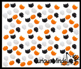 Stretchy Halloween Characters - Skull, Cat, Pumpkin - Mini Gummy StickyToys - Halloween Party Favor Prize