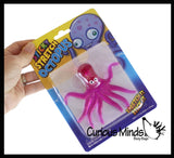 Octopus Ultra Sticky Toy - Super Sticky Novelty Toy - Sticky Hands Animal