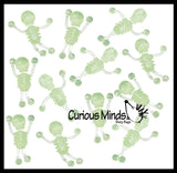 Sticky Tumbling Skeletons - Glow in the Dark - Stretchy Skeleton - Fidgets - Anatomy - Halloween