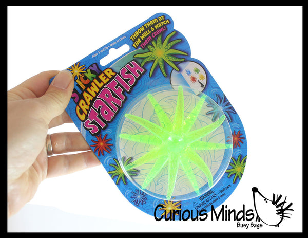 Sticky Starfish Wall Walker Tumblers Crawlers - Fun Small Toy