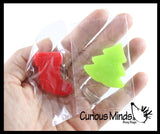 Christmas Favor Set - 96 Piece - Spinning Tops and Sticky and Stretchy Christmas Trees and Stockings - Small Festive Holiday Party Favor Toys (8 DOZEN)