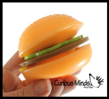 Stretchy and Squishy Burger Stress Ball - Doh Filled Buns and Stretchy Toppings