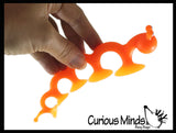Suction Cup Caterpillar Fidget - Water Bath Toy - Window - Plane Car Stick and Pull Fidget