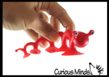 Suction Cup Caterpillar Fidget - Water Bath Toy - Window - Plane Car Stick and Pull Fidget