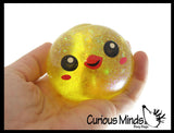 Easter Egg and Chick Sugar Ball Set - Thick Glue/Gel Syrup Molasses Stretch Ball - Ultra Squishy and Moldable Slow Rise Relaxing Sensory Fidget Stress Toy