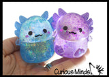 Axolotl Sugar Ball - Thick Glue/Gel Syrup Molasses Stretch Ball - Ultra Squishy and Moldable Slow Rise Relaxing Sensory Fidget Stress Toy