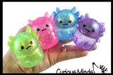 Axolotl Sugar Ball - Thick Glue/Gel Syrup Molasses Stretch Ball - Ultra Squishy and Moldable Slow Rise Relaxing Sensory Fidget Stress Toy