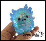 Axolotl Sugar Ball - Thick Glue/Gel Syrup Molasses Stretch Ball - Ultra Squishy and Moldable Slow Rise Relaxing Sensory Fidget Stress Toy
