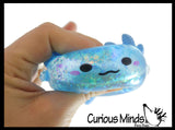 Axolotl Sugar Ball - Thick Glue/Gel Syrup Molasses Stretch Ball - Ultra Squishy and Moldable Slow Rise Relaxing Sensory Fidget Stress Toy