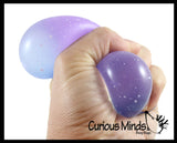 Galaxy Sugar Ball - Thick Glue/Gel Syrup Molasses Stretch Ball - Ultra Squishy and Moldable Slow Rise Relaxing Sensory Fidget Stress Toy