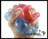 Marble Swirl Sugar Ball - Thick Glue/Gel Syrup Molasses Stretch Ball - Ultra Squishy and Moldable Slow Rise Relaxing Sensory Fidget Stress Toy