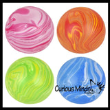 Marble Swirl Sugar Ball - Thick Glue/Gel Syrup Molasses Stretch Ball - Ultra Squishy and Moldable Slow Rise Relaxing Sensory Fidget Stress Toy