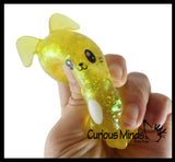 Easter Bunny and Chick Sugar Ball Set - Thick Glue/Gel Syrup Molasses Stretch Ball - Ultra Squishy and Moldable Slow Rise Relaxing Sensory Fidget Stress Toy