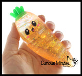 Carrot Set of 3 - Sugar, Sand, and Creamy Doh Filled Squeeze Stress Balls  -  Sensory, Stress, Fidget Toy - Vegetable Easter