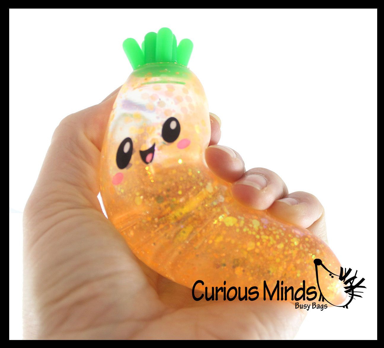 Carrot Sugar Ball - Thick Glue/Gel Syrup Molasses Stretch Ball - Ultra Squishy and Moldable Slow Rise Relaxing Sensory Fidget Stress Toy Easter