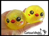 NEW - Chick Sugar Ball - Thick Glue/Gel Syrup Molasses Stretch Ball - Ultra Squishy and Moldable Slow Rise Relaxing Sensory Fidget Stress Toy Easter