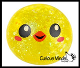 NEW - Chick Sugar Ball - Thick Glue/Gel Syrup Molasses Stretch Ball - Ultra Squishy and Moldable Slow Rise Relaxing Sensory Fidget Stress Toy Easter