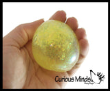 Easter Egg and Chick Sugar Ball Set - Thick Glue/Gel Syrup Molasses Stretch Ball - Ultra Squishy and Moldable Slow Rise Relaxing Sensory Fidget Stress Toy