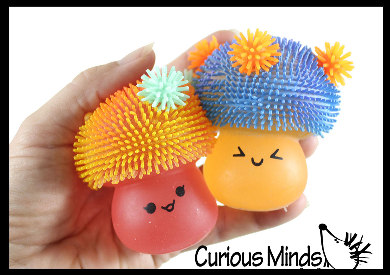 NEW - Mushroom Sugar Puffer Ball - Thick Glue/Gel Syrup Molasses Stretch Ball - Ultra Squishy and Moldable Slow Rise Relaxing Sensory Fidget Stress Toy