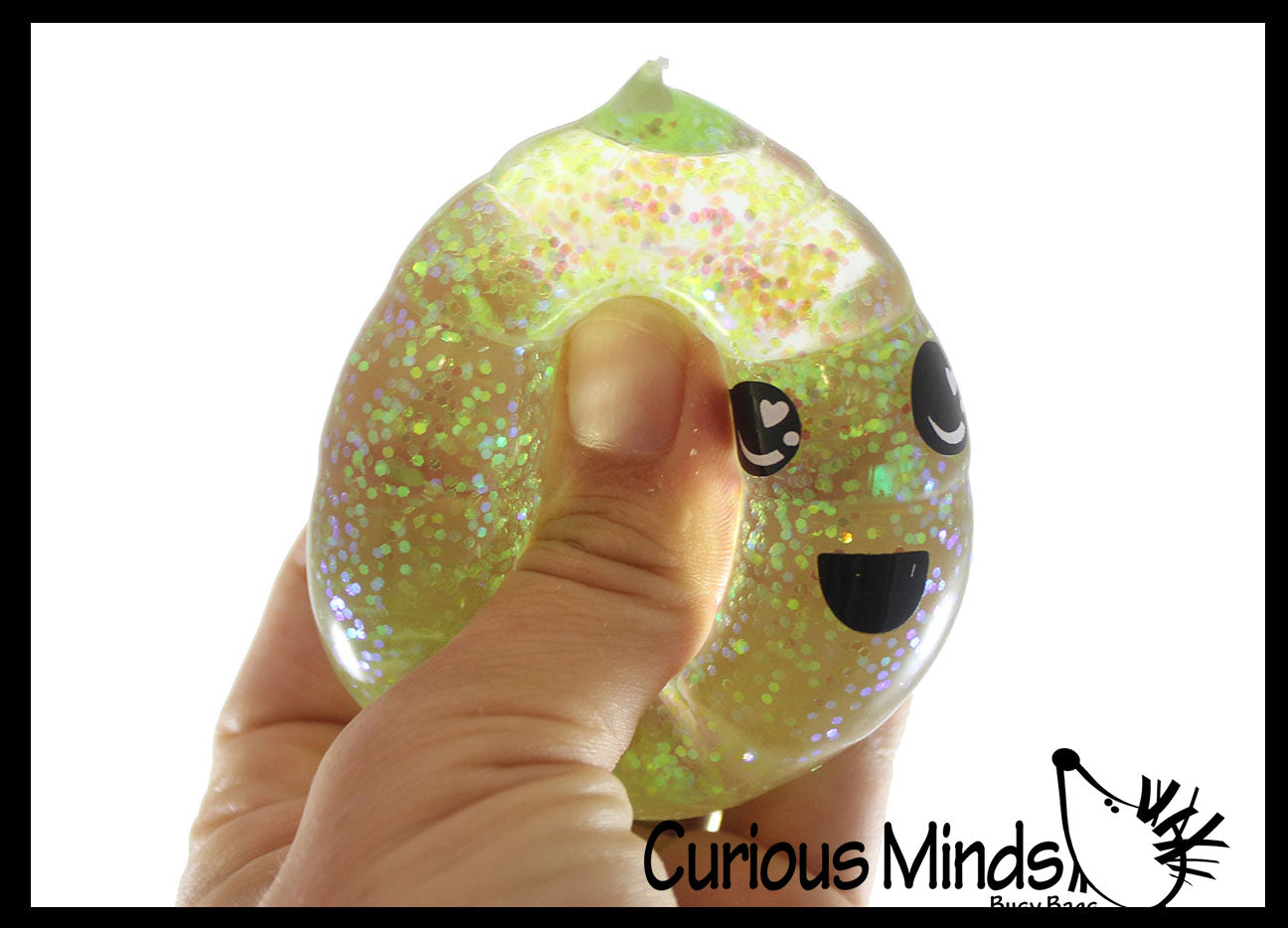 Sugar Poop Shaped Ball - Thick Glue/Gel Syrup Molasses Stretch Ball - Ultra Squishy and Moldable Slow Rise Relaxing Sensory Fidget Stress Toy Poo Turd Gag Funny