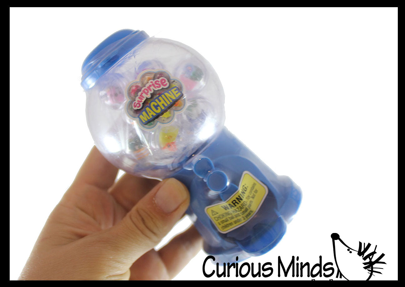 Tiny Gumball Machine with Capsule Toys - Cute Mini Machine with Toys - Fun Party Favor - Functional Toy