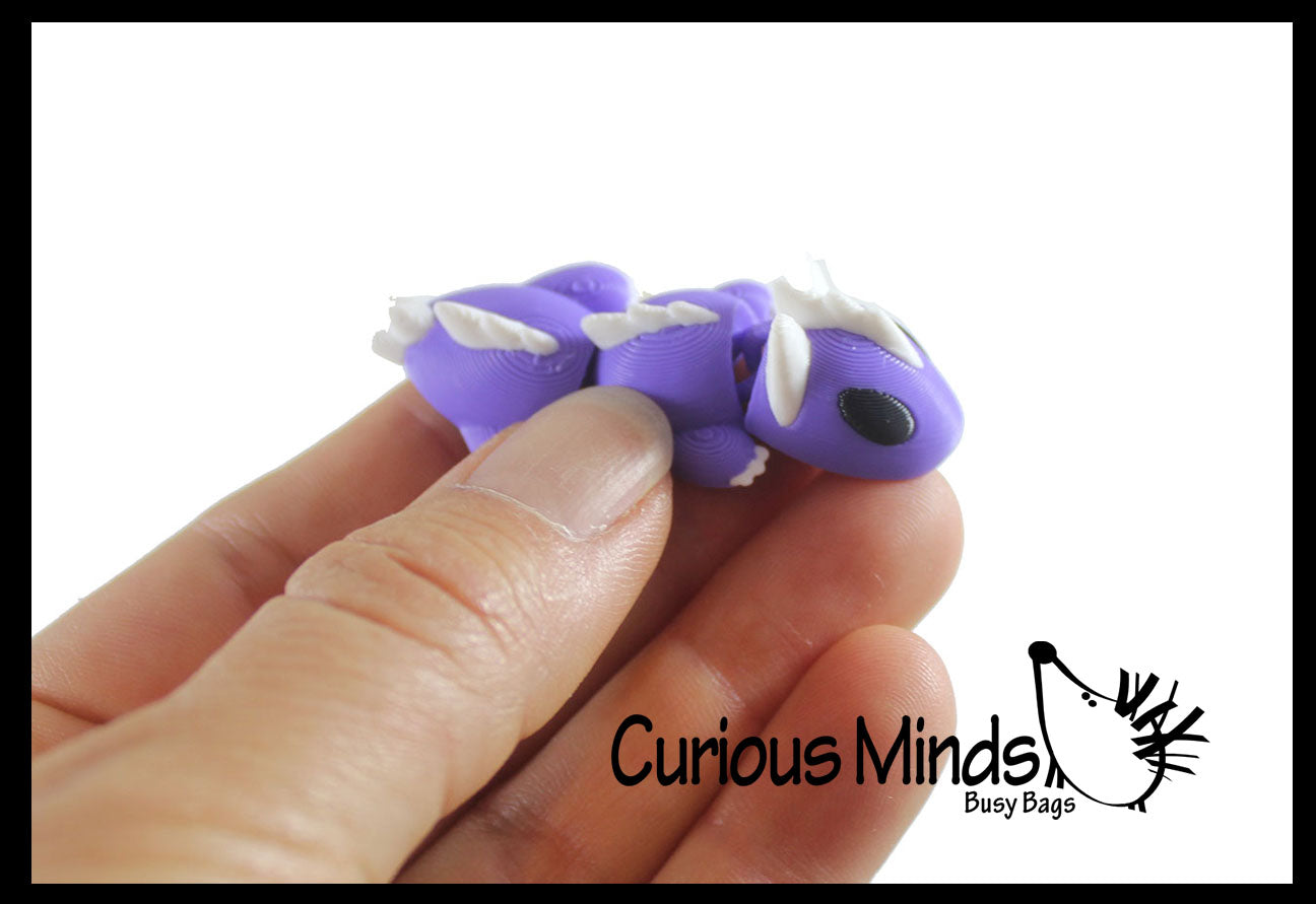 NEW - Tiny 3D Printed Wiggle Articulated Jointed Moving Fidget Toy - Unique Sensory Toy Mini Assorted Animals