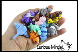 NEW - Tiny 3D Printed Wiggle Articulated Jointed Moving Fidget Toy - Unique Sensory Toy Mini Assorted Animals