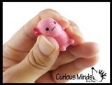Colorful Tiny Axolotls Figurines - Mini Toys - Small Novelty Prize Toy - Party Favors - Gift