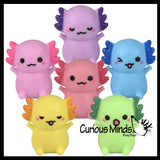 Colorful Tiny Axolotls Figurines - Mini Toys - Small Novelty Prize Toy - Party Favors - Gift