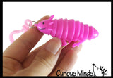 NEW - Tiny Axolotl Fidget -Small on Clip Wiggle Articulated Jointed Moving Axolotyl Toy - Unique Keychain