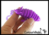 NEW - Tiny Axolotl Fidget -Small on Clip Wiggle Articulated Jointed Moving Axolotyl Toy - Unique Keychain