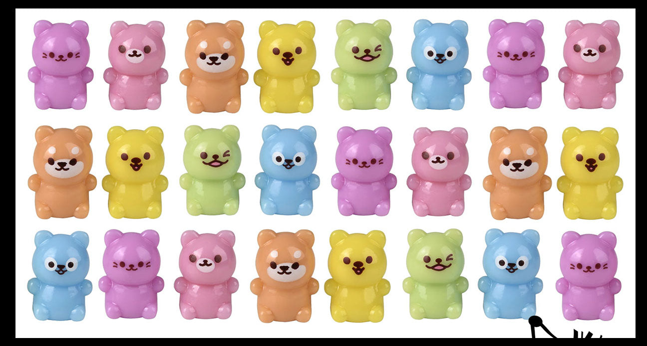 Colorful Tiny Kawaii Animal Figurines - Mini Toys - Small Novelty Prize Toy - Party Favors - Gift