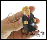 Donald Trump Pooping Keychain - Novelty Gag Toy - Squeeze to Poop