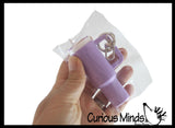 Small Mini Tumbler Cups Chapstick Holder- Plastic Container with Screw on Lid