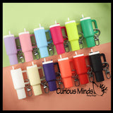 Small Mini Tumbler Cups Chapstick Holder- Plastic Container with Screw on Lid