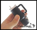 Small Mini Tumbler Cups Chapstick Holder- Plastic Container with Screw on Lid