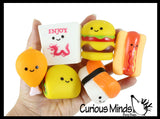 LAST CHANCE - LIMITED STOCK - Cute Fast Food Vinyl Figurines - Pizza, Burger, Taco, Fries - Small Novelty Toy Prize Assortment for Birthday Party Gifts