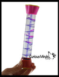 NEW - Bubble Helix Spiral Liquid Dripping Stick Timer - Calm Down Jar - Soothing and Calming Motion - Liquid Timer Sensory Office Desk Toy - Visual Stimulation