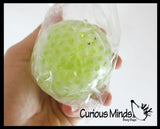 LAST CHANCE - LIMITED STOCK - Snail Water Bead Filled Squeeze Stress Ball  -  Sensory, Stress, Fidget Toy - 4 Emotions