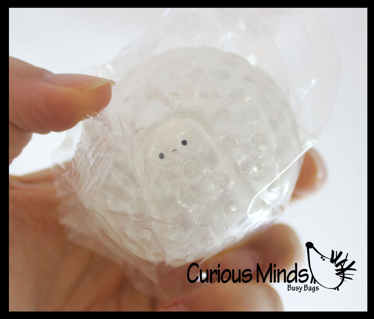 LAST CHANCE - LIMITED STOCK - Snail Water Bead Filled Squeeze Stress Ball  -  Sensory, Stress, Fidget Toy - 4 Emotions