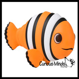 Clownfish  Large Wiggle Articulated Jointed Moving Toy - Unique Fish Ocean Lover