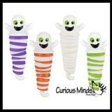 3 Different Halloween Fidgets Ghost, Spider and Jack O Lantern Pumpkin - Wiggle Articulated Jointed Moving Holloween