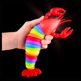 NEW - Lobster Fidget - Large Light Up Wiggle Articulated Jointed Moving Creature Toy - Unique