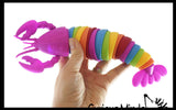 NEW - Lobster Fidget - Large Light Up Wiggle Articulated Jointed Moving Creature Toy - Unique