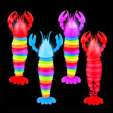 NEW - Lobster Fidget - Large Light Up Wiggle Articulated Jointed Moving Creature Toy - Unique