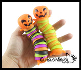 Halloween Jack O Lantern Pumpkin Fidget - Wiggle Articulated Jointed Moving Holloween